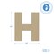 Wooden Letter H 12 inch or 8 inch, Unfinished Large Wood Letters for Crafts | Woodpeckers